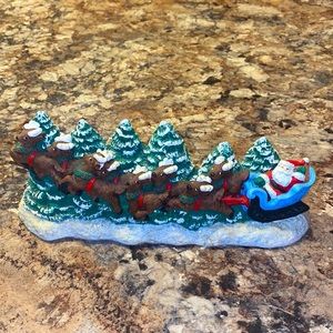 Ceramic Santa and sleigh